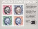 World Stamp Expo '89 Souvenir Sheet