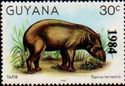 Overprint "1984" on 30c Tapir