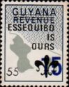 55 on 15 on 2c Map of Guyana