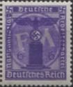 Print on German Empire stamp
