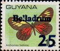 "25" and "Belladrum" on 10c Butterfly