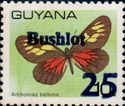 "25" and "Bushlot" on 10c Butterfly