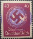 Print on German Empire stamp
