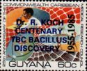 1955-1985 on Dr R Koch on 60c stamp