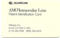 Allergan - AMO Intraocular Lens