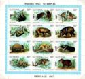 Sheetlet of 12 Wildlife overprinted "1987"