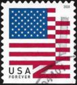 USA Flag 2018 - Booklet Pane Single version 1