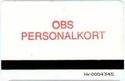 Service By Train - Service På Tåg - OBS PERSONALKORT