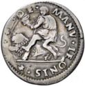½ Lire (Mezza. Alfonso I d´Este. No date)