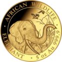 1,500 Shillings (African Wildlife - Elephant 5 Oz.)