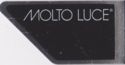 Letter M backside: MOLTO LUCE