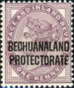 Great Britain stamps overprinted "BECHUANALAND PROTECTORATE"