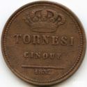 5 Tornesi (Ferdinando II)