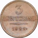 3 Centesimi (Francis I. M)
