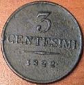 3 Centesimi (Francis I. V)