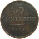 3 Centesimi (Francis Joseph I. M)