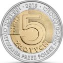 5 Złotych (100th Anniversary of Regaining Independence by Poland)