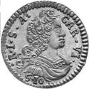 ½ Lire (10 Soldi. Carlo VI Asburgo)