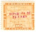 Map of Panama Overprinted