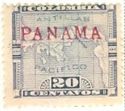 Map of Panama Overprinted