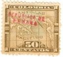 Map of Panama Overprinted