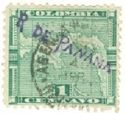 Map of the Panama isthmus Overprinted