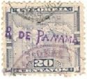 Map of Panama Overprinted