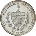 30 Pesos (500th Anniversary of the New World. Chief Guama)