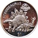1 Dollar (Jurassic Park - Stegosaurus)