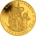 2 Pounds (Queen Elizabeth II Sapphire Coronation: Three Cherubs)