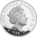 500 Pounds (Queen Elizabeth II Sapphire Coronation)