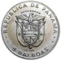 5 Balboas (Belisario Porras, LEY 0.925 Error)