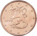 2 Euro Cent (The Heraldic Lion of the Coat of Arms of Finland)