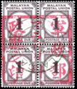 Malayan Postal Union Postage Dues Overprinted