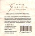 Familia Gascón - Vino Blanco Chardonnay