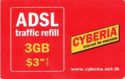 CYB, ADSL ,traffic refill /3GB