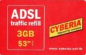 CYB, ADSL ,traffic refill /3GB