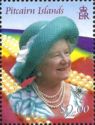 Queen Mother in blue hat