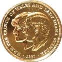 25 Pence (Wedding of Prince Charles & Diana - Gold edition)
