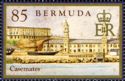 Casemate Barracks and Bermuda Dockyard, 1856, painting by un
