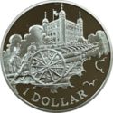 1 Dollar (50th Anniversary of Coronation - Gun Salutes)