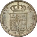 120 Grani (Piastra. Ferdinando II of the Two Sicilies)