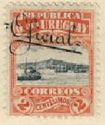 Harbour of Montevideo overprinted