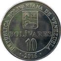 10 Bolívares (Bolivar Head of Barre - New design)