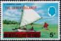 Overprint Gilbertese canoes