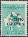 Kangaroo and Map - Overprinted