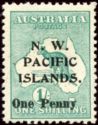 Kangaroo and Map - Overprinted and Surcharged