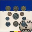 Various Francs (Mint set 1994 - World championship football in USA)