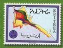 Eritrean map and flag