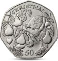 50 Pence (A Partridge in a Pear Tree - Silver)